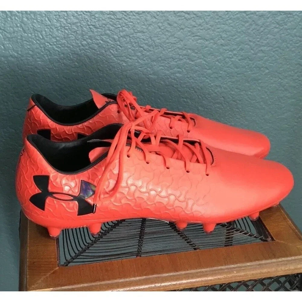 Under Armour Men's Magnetico Pro Frim Ground Soccer Cleat, Red, Size 13, NEW NWT